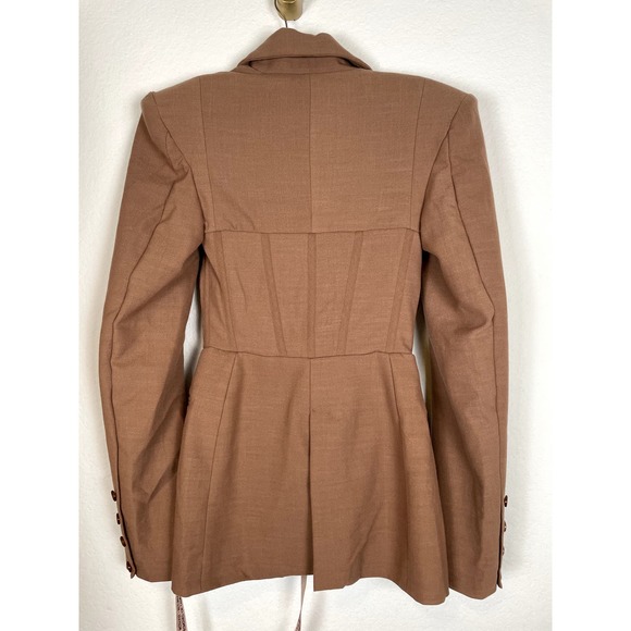 House of CB Makani Mocha Hourglass Corset Blazer - Picture 6 of 10